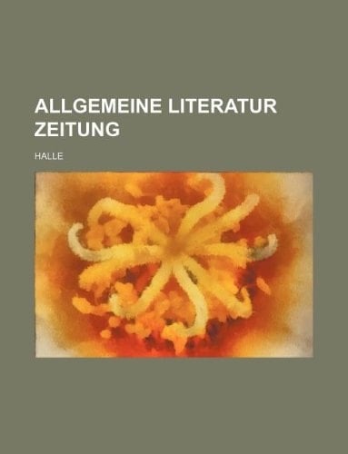 allgemeine literatur zeitung