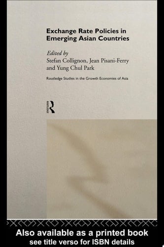 Exchange Rate Policies in Emerging Asian Countries
