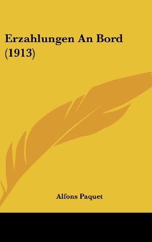 Erzahlungen An Bord (1913) (German Edition)