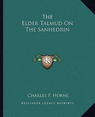 The Elder Talmud On The Sanhedrin