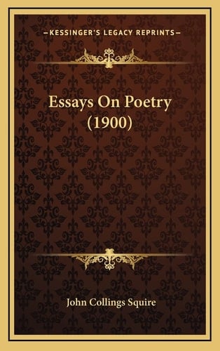 Essays On Poetry (1900)