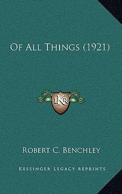 Of All Things (1921)