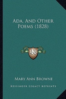 Ada, And Other Poems (1828)