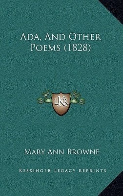 Ada, And Other Poems (1828)