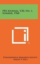 Prs Journal, V20, No. 1, Summer, 1960