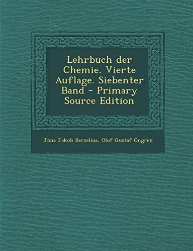 Lehrbuch Der Chemie. Vierte Auflage. Siebenter Band (German Edition)