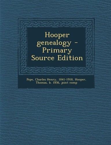 Hooper genealogy