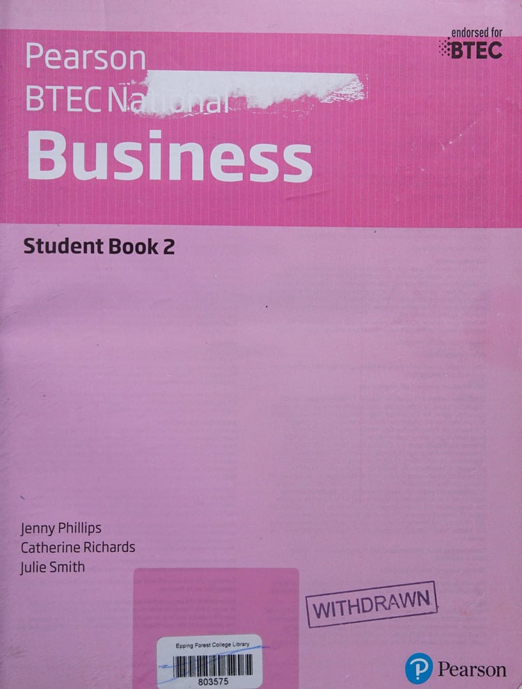 BTEC Nationals Business Student Book 2 + Activebook: For the 2016 specifications (BTEC Nationals Business 2016)