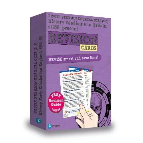Revise Edexcel GCSE (9-1) History: Medicine in Britain Revision Cards: with free online Revision Guide and Workbook (Revise Edexcel GCSE History 16)