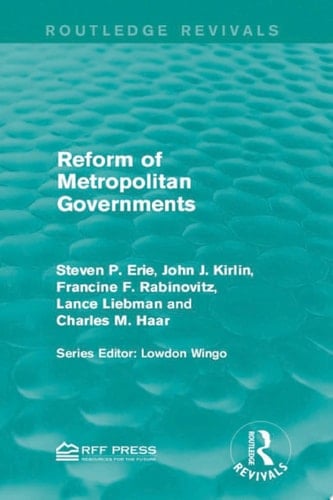 Reform of Metropolitan Governments