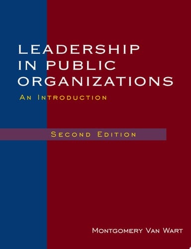 Leadership in Public Organizations An Introduction