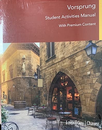 Vorsprung Student Activities Manual with Premium Content