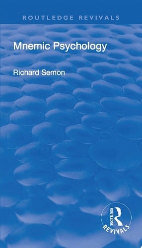 Revival: Mnemic Psychology (1923)