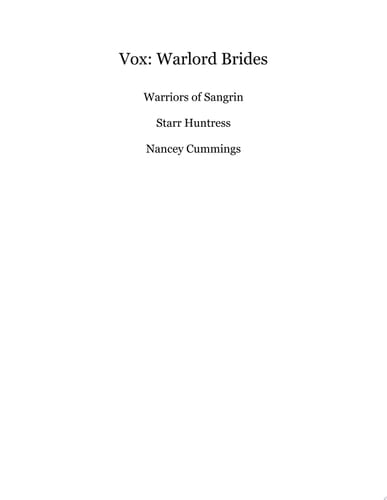 Vox Warlord Brides