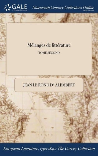 Melanges de Litterature; Tome Second