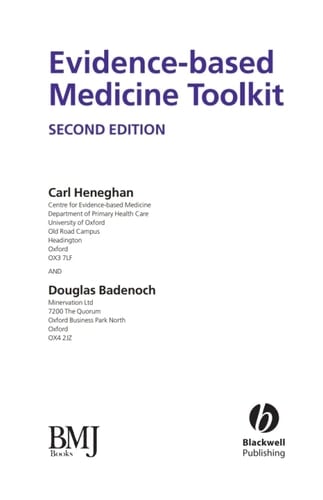 Evidence-Based Medicine Toolkit
