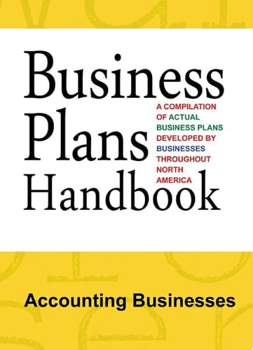 Business Plans Handbook: Accounting Businesses