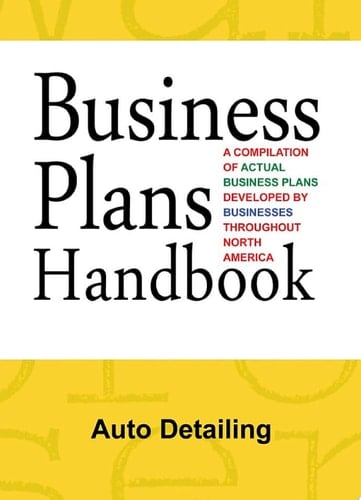 Business Plans Handbook: Auto Detailing