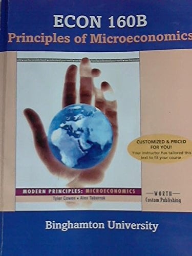 Cp Cowen Microeconomics @ Binghamton