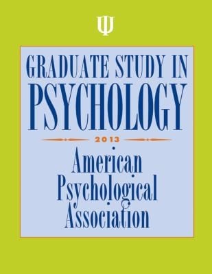 Graduate Study In Psychology 2013