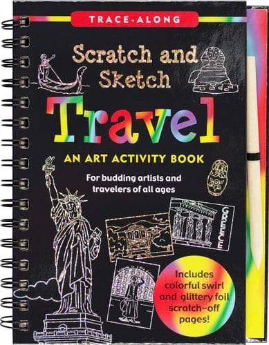 Scratch & Sketch(tm) Travel (Trace Along)
