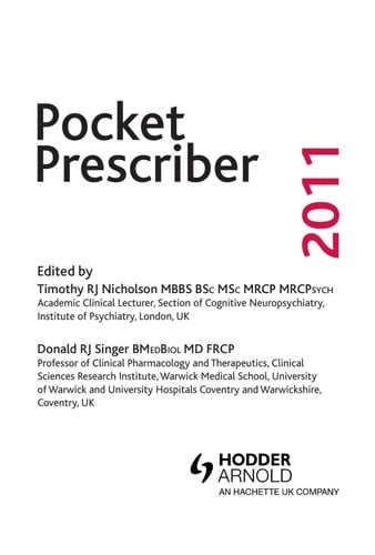 Pocket Prescriber 2011