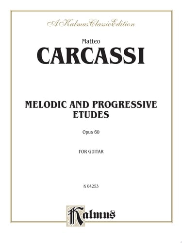 Melodic and Progressive Etudes, Op. 60: Classical Guitar Folio