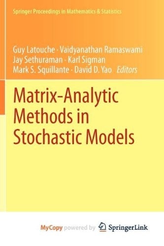 Matrix-Analytic Methods in Stochastic Models