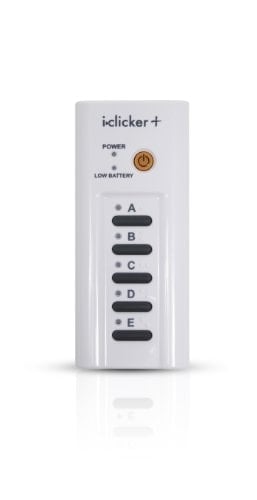i>clicker+ student remote