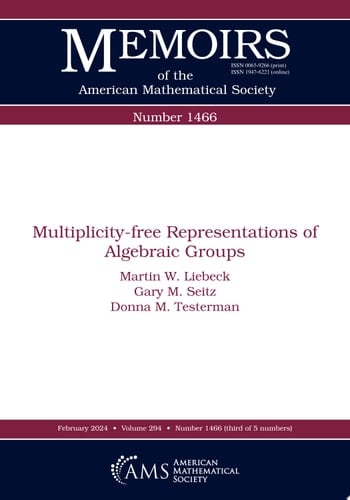 Multiplicity-free Representations of Algebraic Groups