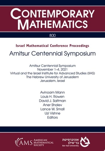 Amitsur Centennial Symposium