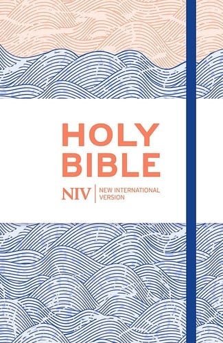 NIV Thinline Blue Waves Cloth Bible
