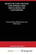 Design of Low-Voltage Low-Power CMOS Delta-Sigma A/D Converters
