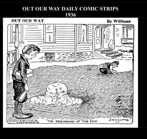 Out Our Way Daily Comic Strips 1936 (B&W) Cartoon Comic Strips 1936