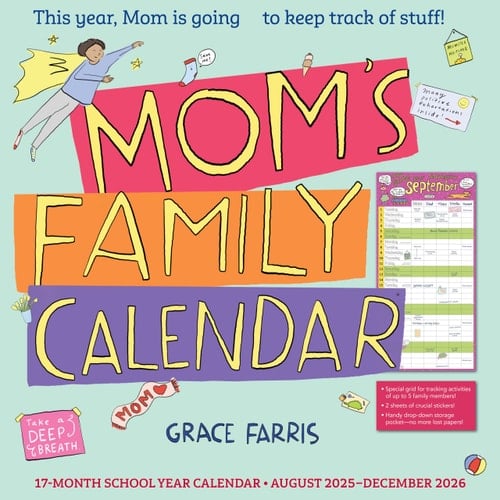 Mom's Family Wall Calendar 2026 This Year, Mom Is Going to Keep Track of Stuff!
