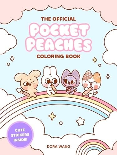 The Official Pocket Peaches Coloring Book Cozy Coloring and Cute Stickers