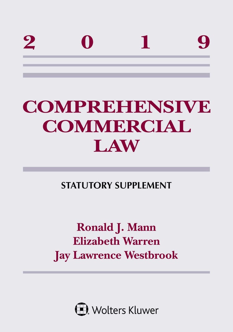 Comprehensive Commercial Law 2019 Statutory Supplement