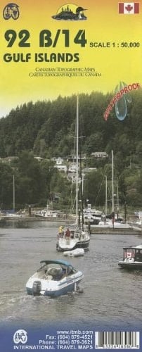 Gulf Islands (BC) Travel Reference Map (WP) 1:50k