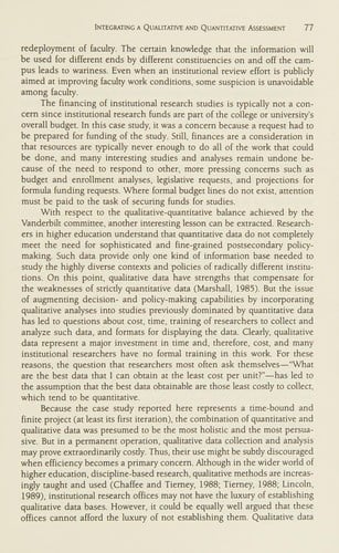 Using Qualitative Methods in Institutional Research (New Directions for Institutional Research, No. 72, Winter 1991)