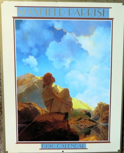 1996 Maxfield Parrish Wall Calendar