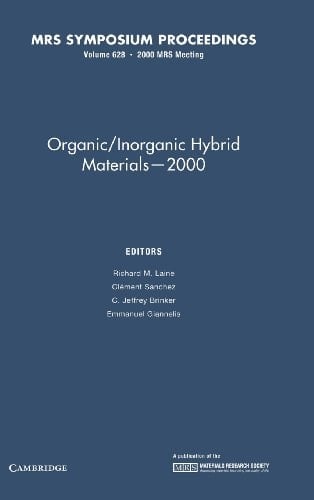 Organic/Inorganic Hybrid Materials - 2000: Volume 628