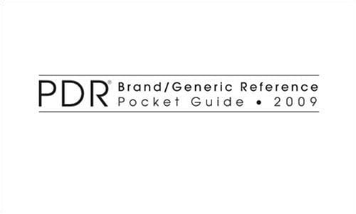 PDR Brand/Generic Reference Pocket Guide 2009