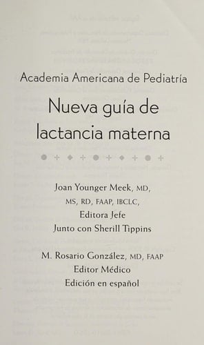 Academia Americana de Pediatría nueva guía de lactancia materna