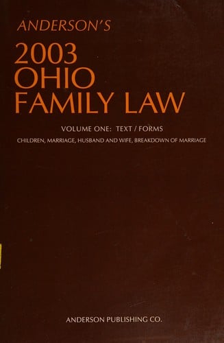 Anderson's 2003 Ohio Family Law