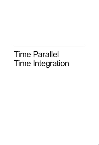 Time Parallel Time Integration