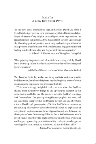 A New Buddhist Path