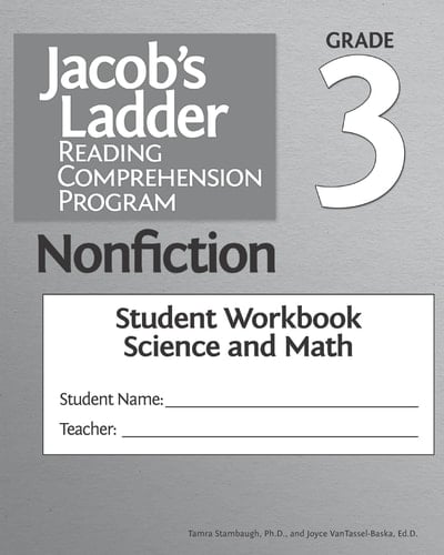 Jacob's Ladder Reading Comprehension Program Nonfiction Grade 3, Student Workbooks, Science and Math (Set Of 5)