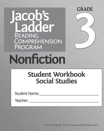 Jacob's Ladder Reading Comprehension Program Nonfiction Grade 3, Student Workbooks, Social Studies (Set Of 5)