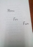 Menu for Fun
