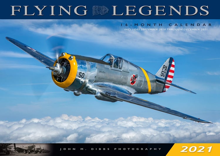 Flying Legends 2021 16 Month Calendar - September 2020 ThroughDecember 2021